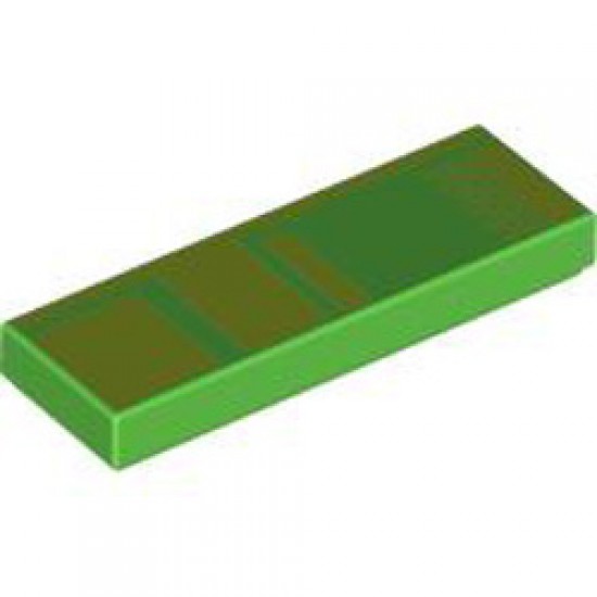 Flat Tile 1x3 Number 35 Bright Green