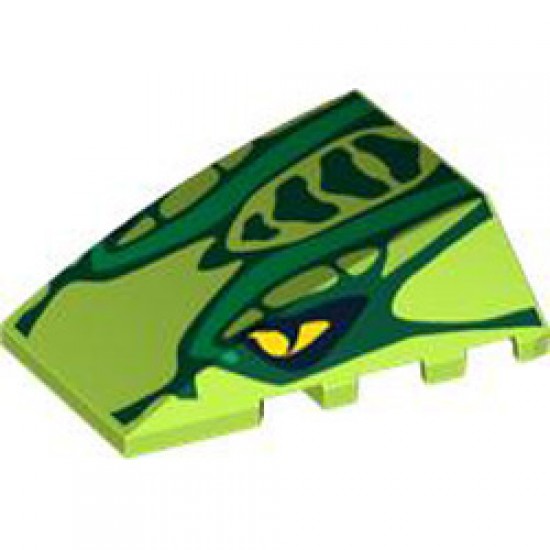 Brick 4xz with Bow / Angle Number 4 Bright Yellowish Green