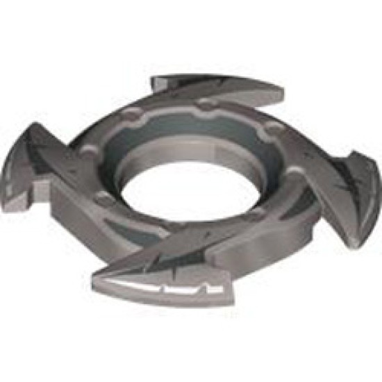 Crown with Blade Number 5 Silver Metallic