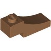 Brick 1x3 Outside Half Arch with Cutout Medium Nougat