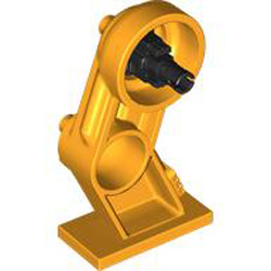 Right Leg with Knobs Flame Yellowish Orange