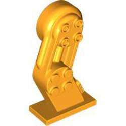 Left Leg with Knobs Flame Yellowish Orange