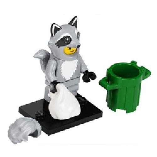 Raccoon Costume Fan, Series 22 Collectable Minifigures