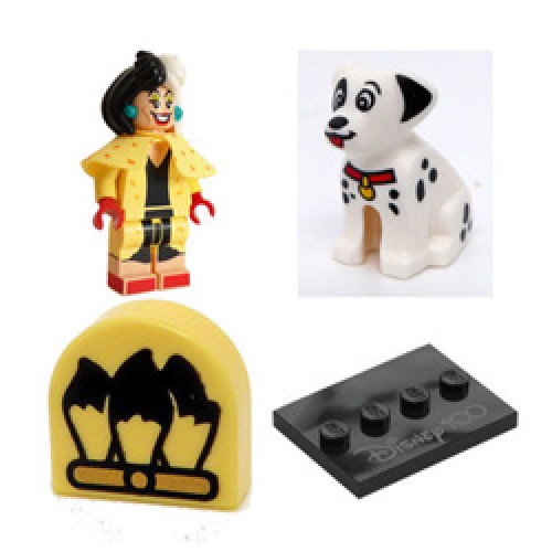 Cruella de Vil & Dalmatian Puppy Disney 100 Series Collectable Minifigures