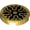 Flat Tile 2x2 Round Number 1173 Warm Gold