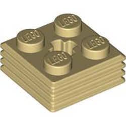 Design Plate 2x2x2/3 Number 1 Brick Yellow