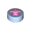 Design Plate 1x1x2/3 Number 4 Light Royal Blue