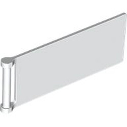 Flag 3x8 with 3.2 Shaft White