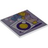 Flat Tile 6x6 Number 12 White