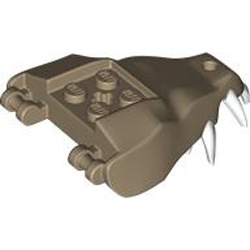 Dragon Jaw Upper Part with White Teeth Sand Yellow