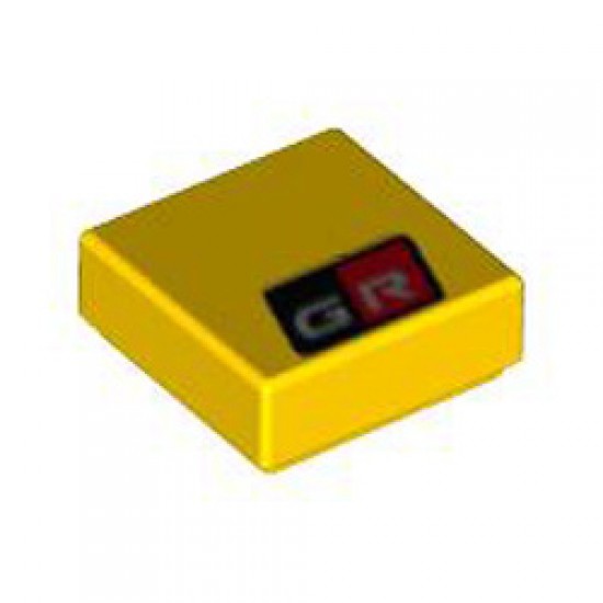 Flat Tile 1x1 Number 240 Bright Yellow