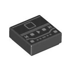 Flat Tile 1x1 Number 245 Black Flat Tile 1x1 Number 245 Black