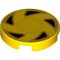 Flat Tile 2x2 Round Number 1240 Bright Yellow
