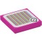 Flat Tile 2x2 with Sticker Number 65 Bright Purple