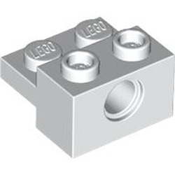 Brick 2x2 with 4.85 Hole Number 1 White