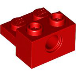 Brick 2x2 with 4.85 Hole Number 1 Bright Red