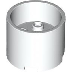 Design Element 3x3x2 with Cross Hole Number 1 White