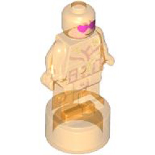 Lyla Statuette / Trophy Transparent Bright Orange