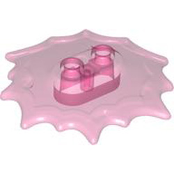 Design Plate 5x5x2/3 Number 1 Transparent Medium Reddish Violet