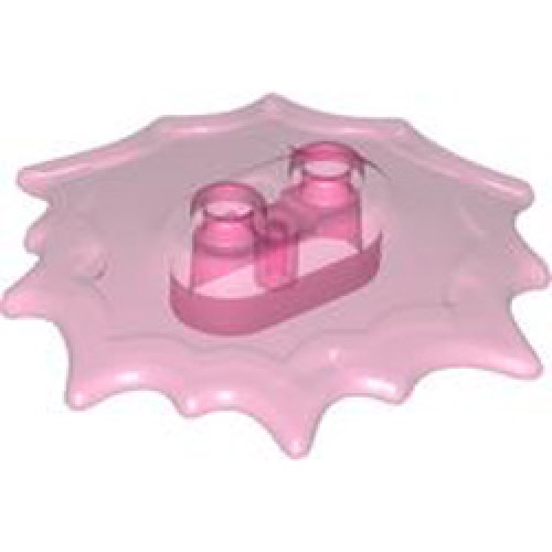 Design Plate 5x5x2/3 Number 1 Transparent Medium Reddish Violet