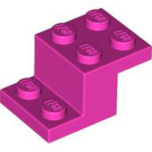 Brick with Plate 2x3x1 1/3 Bright Purple