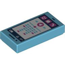 Flat Tile 1x2 Number 302 Medium Azur Flat Tile 1x2 Number 302 Medium Azur