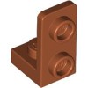 Plate 1x1 with 1.5 Plate 1x2 Upwards Dark Orange