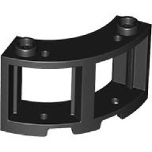 Frame 3x3 with Bow Number 1 Black