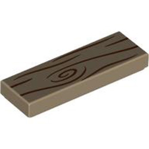 Flat Tile 1x3 Number 36 Sand Yellow