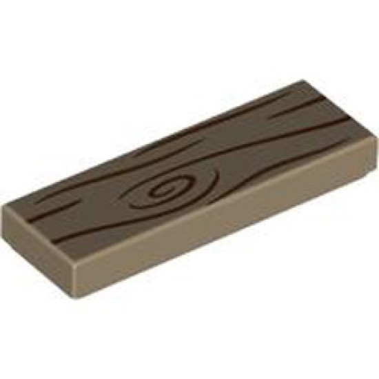 Flat Tile 1x3 Number 36 Sand Yellow