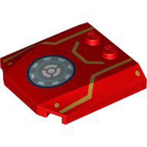 Plate 4x4x2/3 Number 16 Bright Red