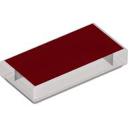 Flat Tile 1x2 Number 340 Transparent Brown