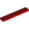 Flat Tile 1x6 Number 32 Bright Red