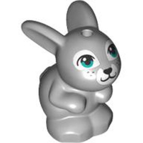 Bunny with 1.5 Hole Number 5 Medium Stone Grey