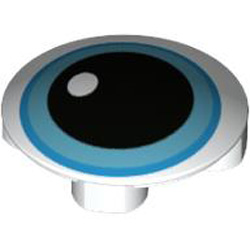 Slide Shoe Round 2x2 Number 19 White