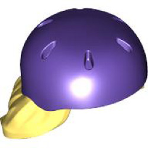Mini Wig with Helmet Number 3 Cool Yellow