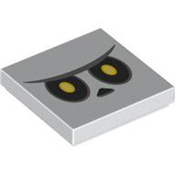 Flat Tile 2x2 Number 494 White