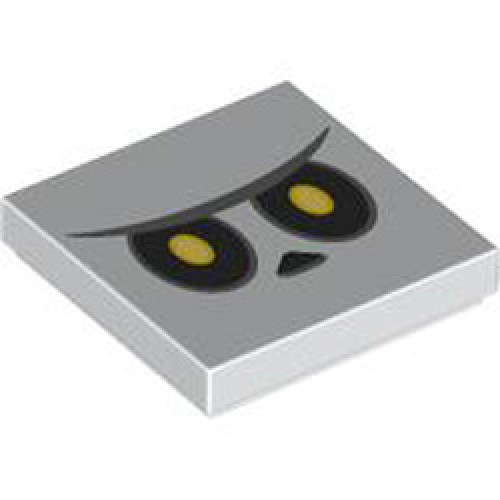 Flat Tile 2x2 Number 494 White