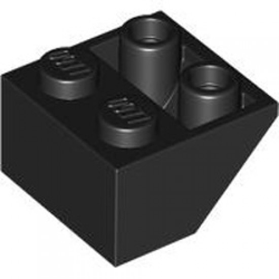 Roof Tile 2x2/45 Inverted with Bottom Knob Black