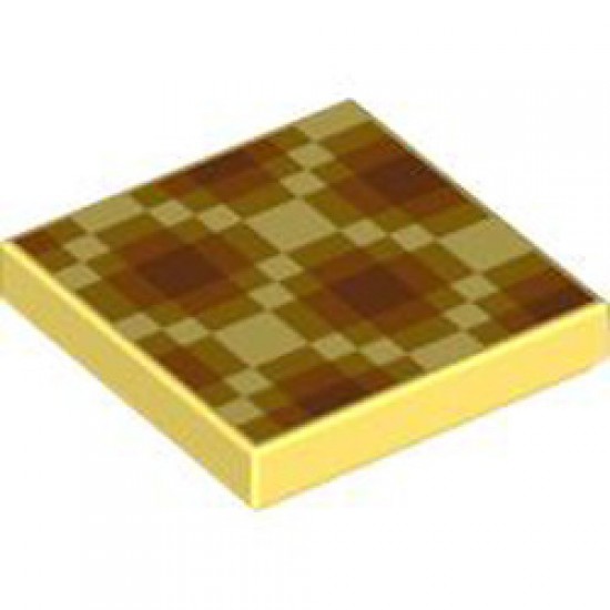 Flat Tile 2x2 Number 487 Cool Yellow
