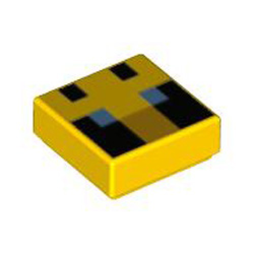 Flat Tile 1x1 Number 244 Bright Yellow