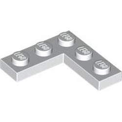 Corner Plate 1x3x3 White