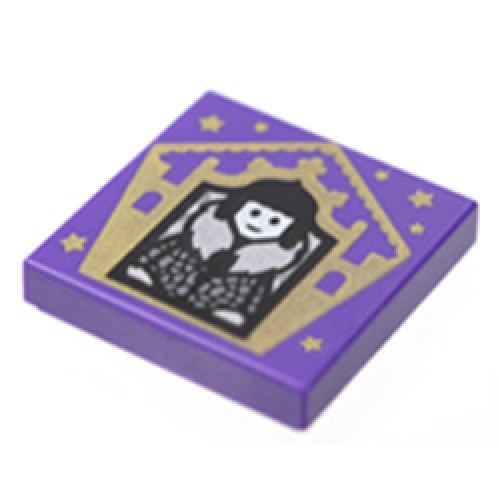 Flat Tile 2x2 Number 500 (Olympe Maxime) Medium Lilac