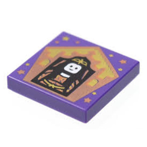 Flat Tile 2x2 Number 500 (Seraphina Picquery) Medium Lilac