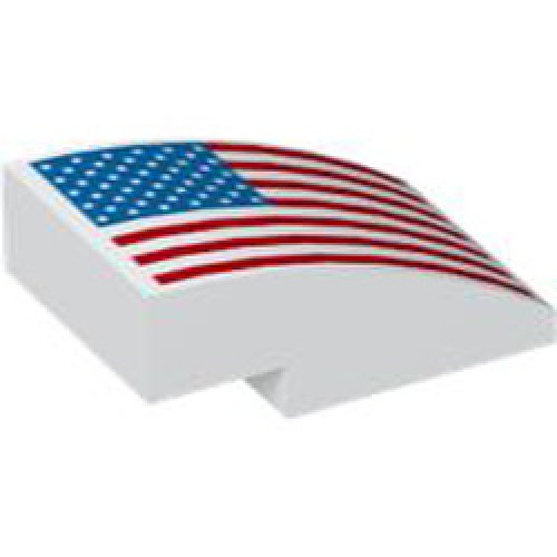 Brick with Half Bow 2x3 with Cut Number 12 White