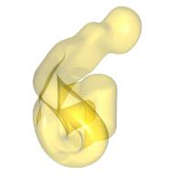 Mini Shooter with 3.2 Shaft Number 1 Transparent Yellow