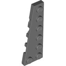 Left Plate 2x6 Degree 9 Dark Stone Grey