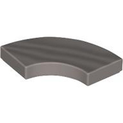 Tile 2x2 with Bow Number 6 Silver Ink