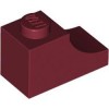 Brick 1x2 Outside Half Arch Number 1 Dark Red