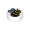 Flat Tile 1x1 Round Number 164 Transparent